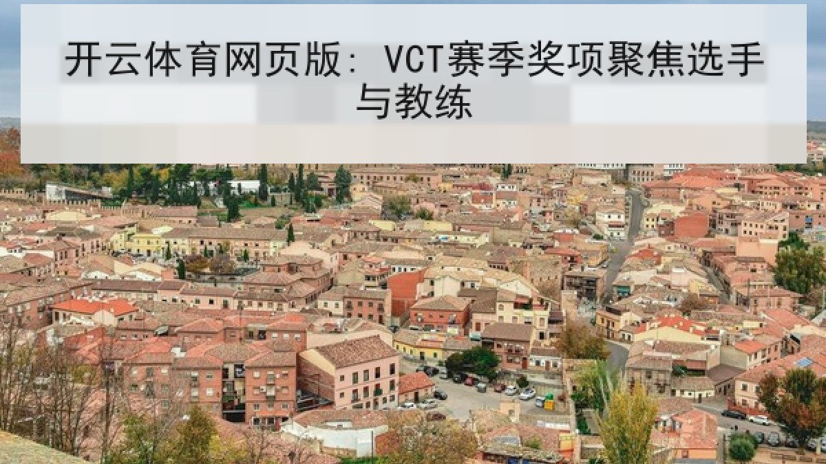 开云体育网页版: VCT赛季奖项聚焦选手与教练